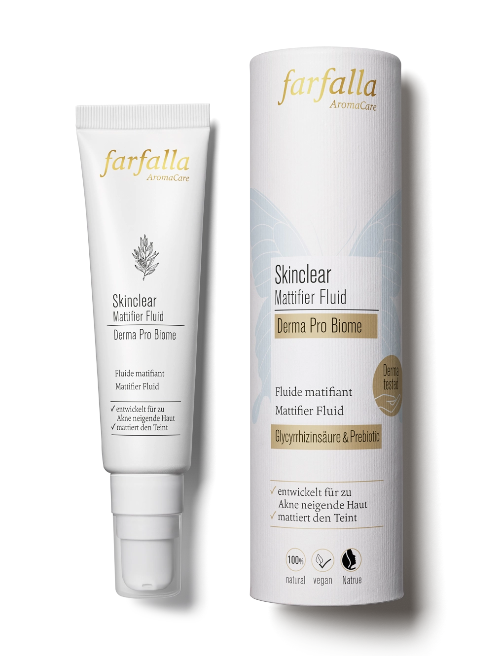 farfalla-mattifier-fluid-skinclear-fluide-visage-tea-tree image 1