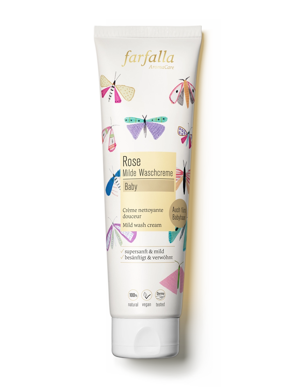 farfalla-baby-kinder-milde-waschcreme-rose-cr-me-lavante-b-b-rose image 1