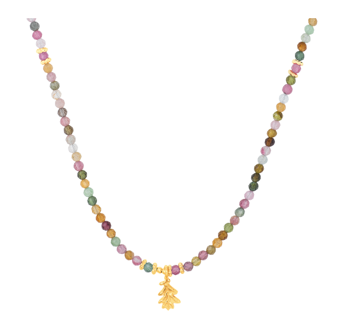 farfalla-smilla-collier-tourmaline-multicolore-argent-45-cm image 1