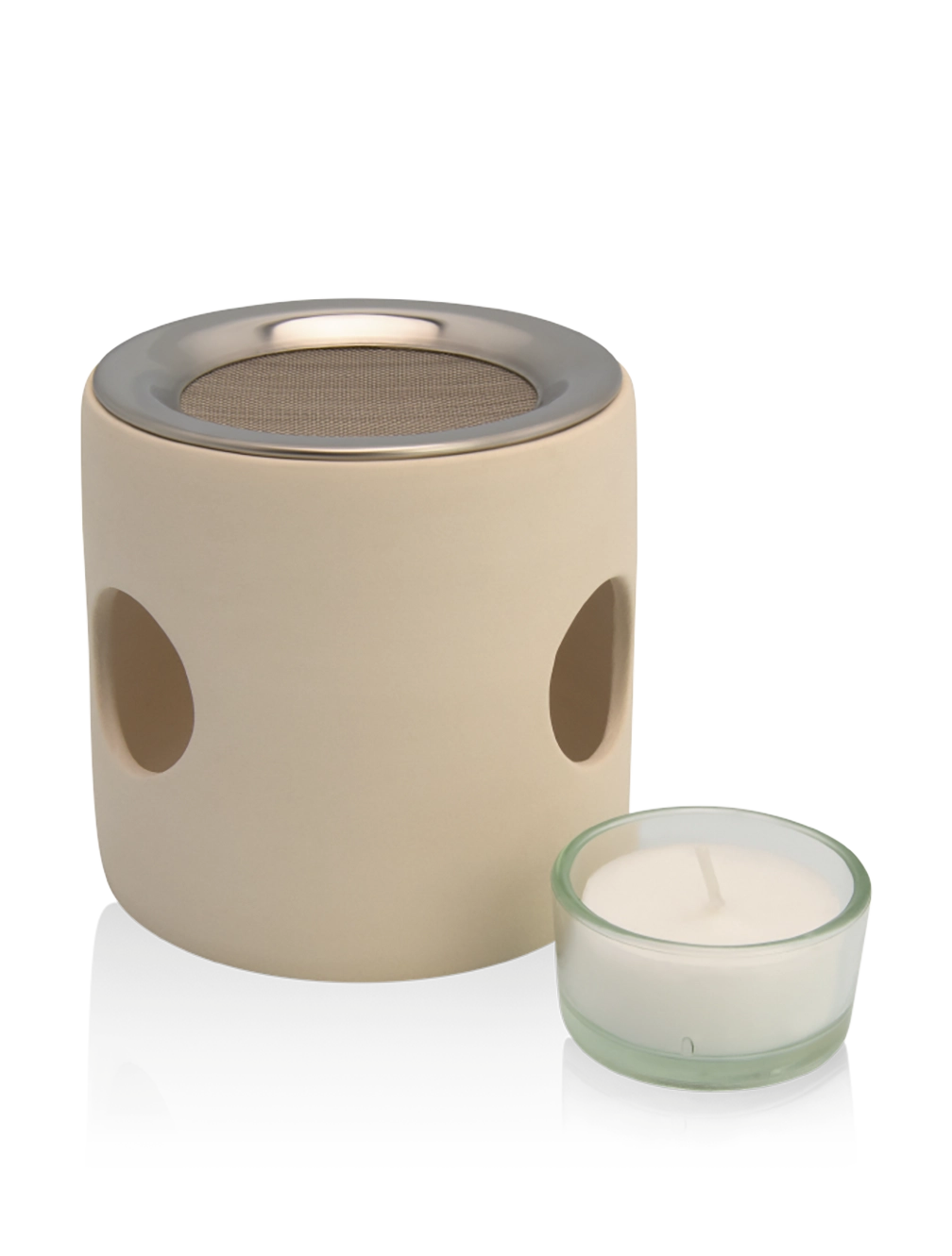 farfalla-encensoir-cylindre-beige-tamis-c-ramique image 1