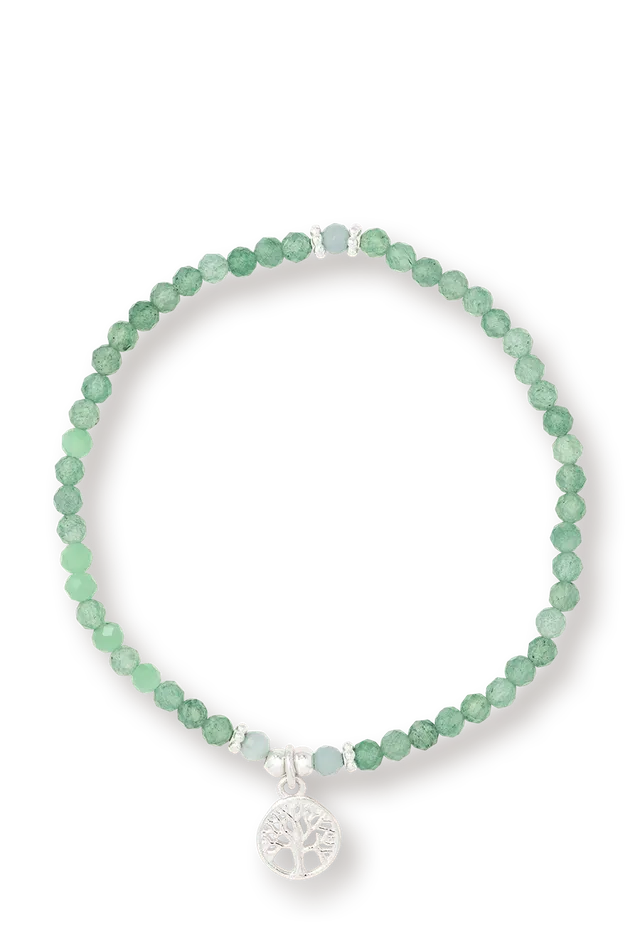 farfalla-smilla-bracelet-aventurine-arbre-de-vie-argent-17-5-cm image 1