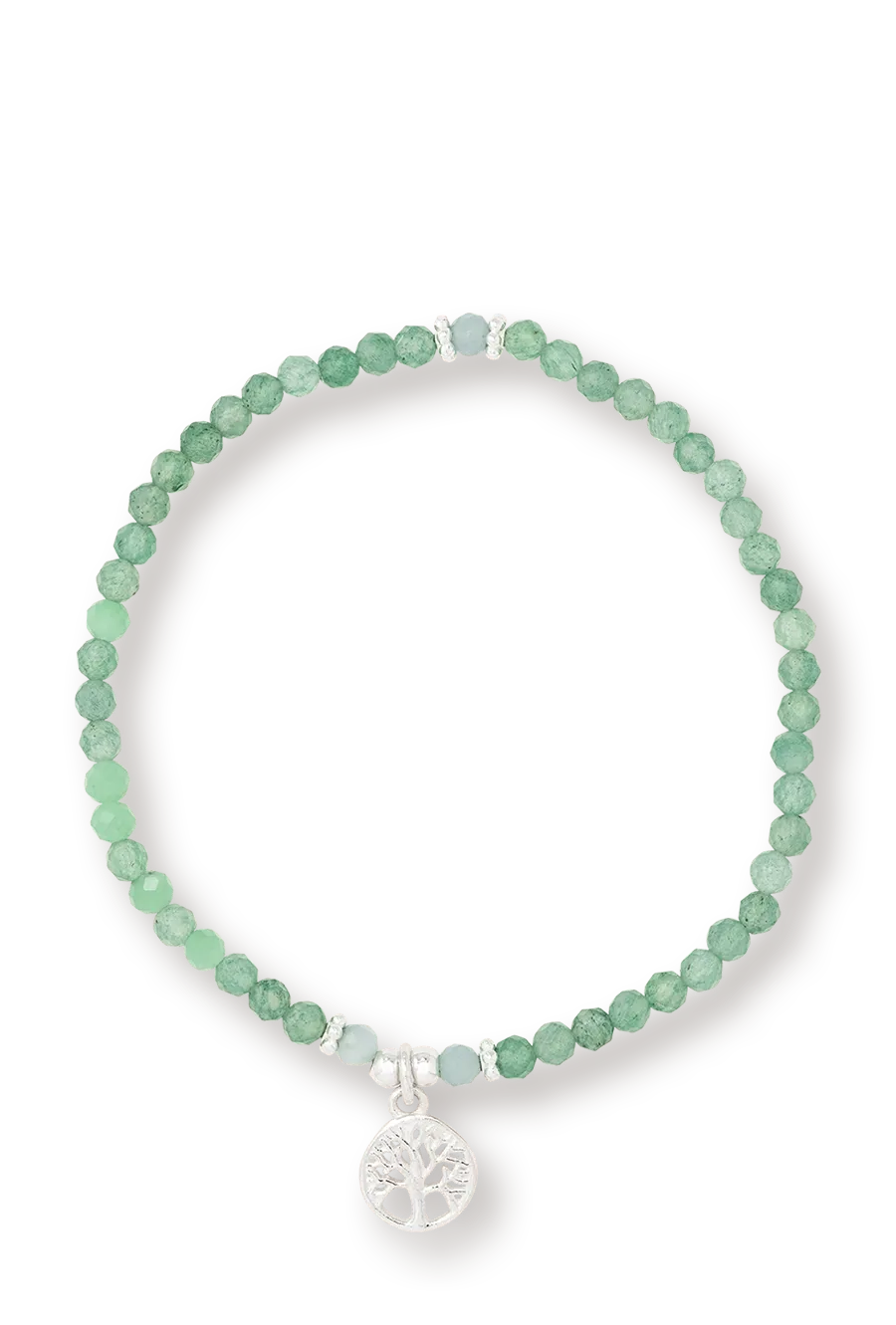 farfalla-smilla-bracelet-aventurine-arbre-de-vie-argent-17-5-cm image 1