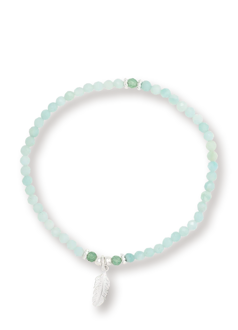 farfalla-smilla-bracelet-amazonite-argent-17-5-cm image 1