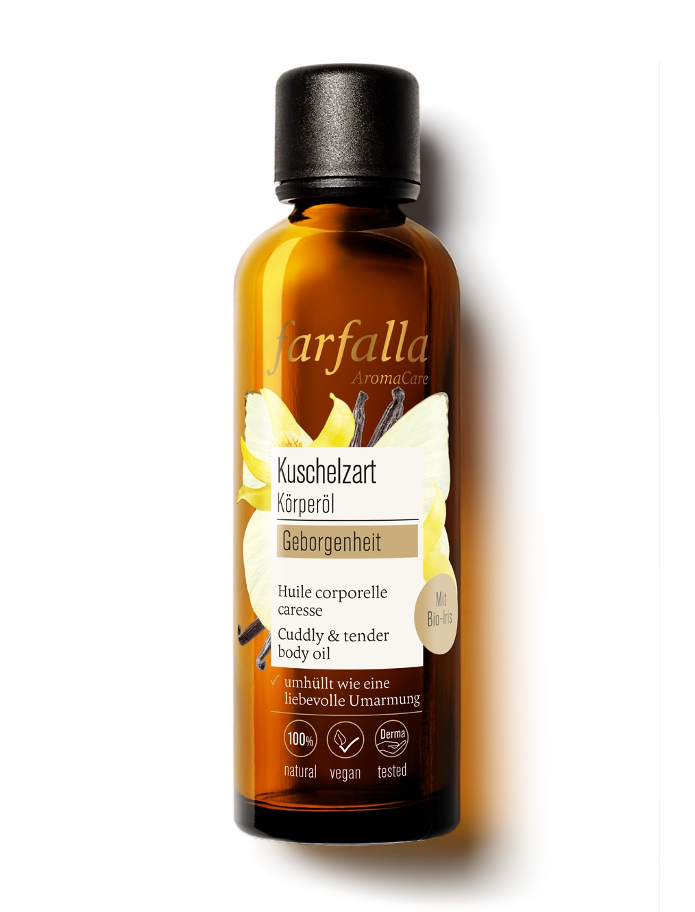 farfalla-bio-huile-corps-kuschelzart-iris image 1