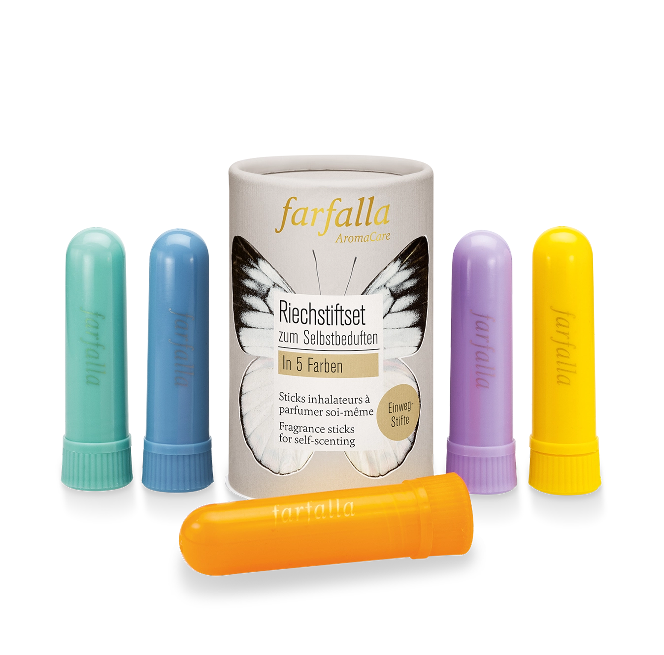 farfalla-riechstift-stick-inhalateur-vide-lot-de-5-couleurs image 1
