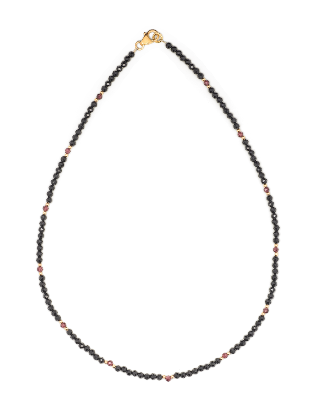 farfalla-smilla-collier-spinelle-grenat-42-cm-dor image 1