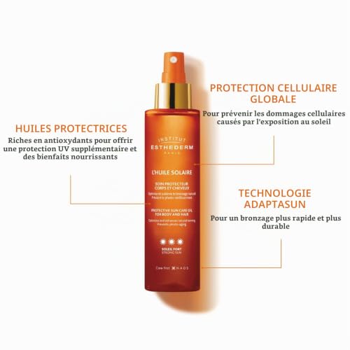 esthederm-l-huile-solaire-spray-corps-cheveux-150-ml-soleil-fort image 6