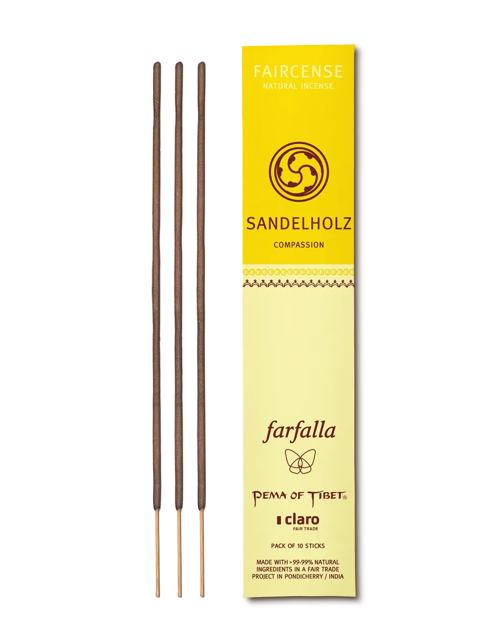 farfalla-compassion-encens-b-tons-santal-bois-20-cm image 1