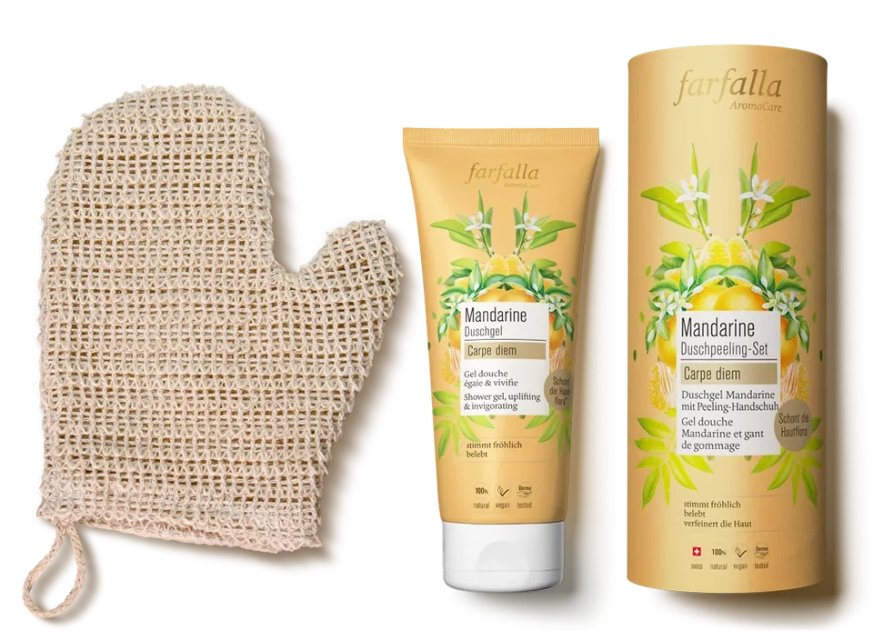 farfalla-carpe-diem-coffret-gommage-douche-mandarine-200-ml image 1