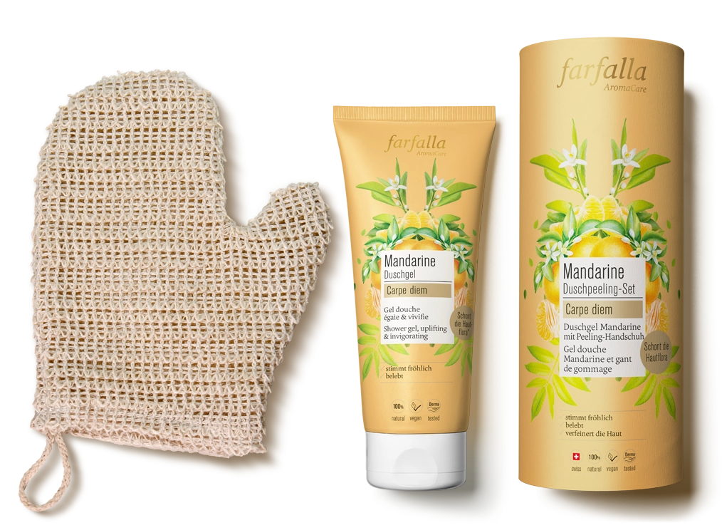 farfalla-carpe-diem-coffret-gommage-douche-mandarine-200-ml image 1