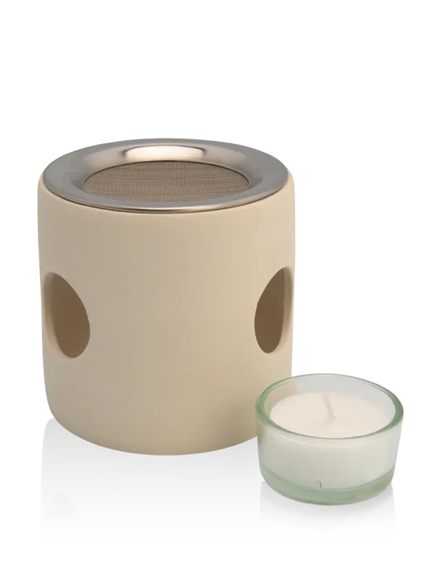 farfalla-encensoir-cylindre-beige-tamis-c-ramique image 1