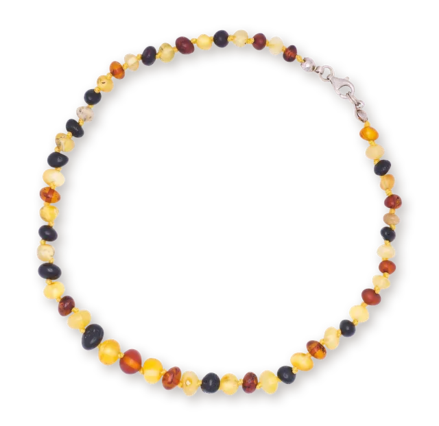 farfalla-collier-ambre-b-b-multicolore-33-35-cm image 1