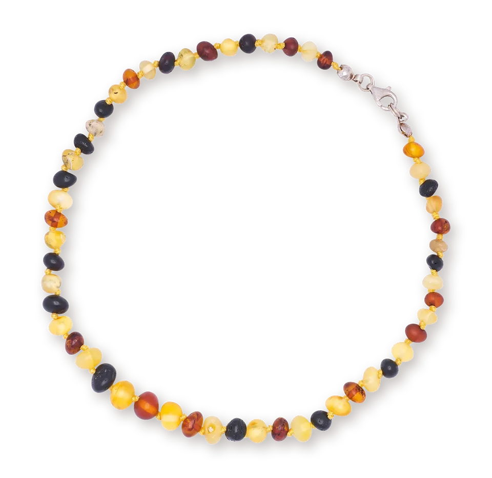farfalla-collier-ambre-b-b-multicolore-33-35-cm image 1