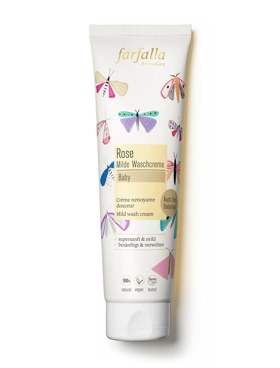 farfalla-baby-kinder-milde-waschcreme-rose-cr-me-lavante-b-b-rose image 1