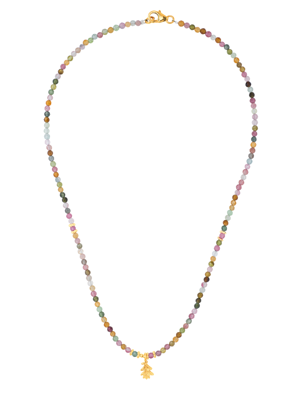 farfalla-smilla-collier-tourmaline-multicolore-argent-45-cm image 2
