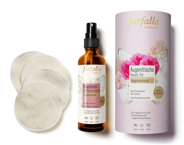 farfalla-beauty-set-soin-yeux-eau-de-rose-bio-pads image 1