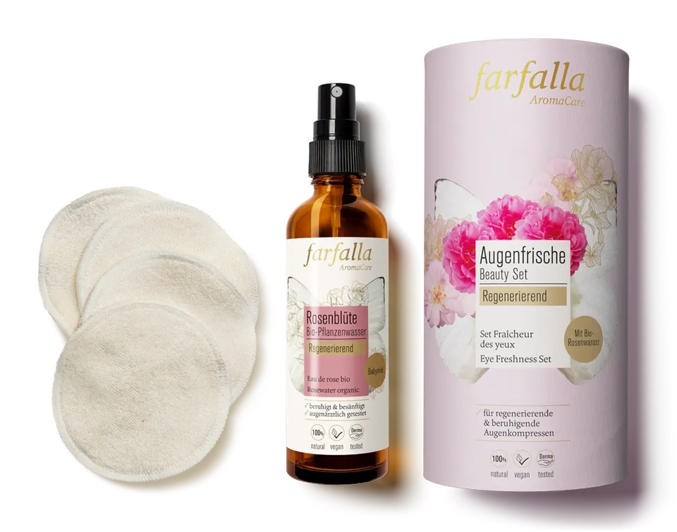 farfalla-beauty-set-soin-yeux-eau-de-rose-bio-pads image 1