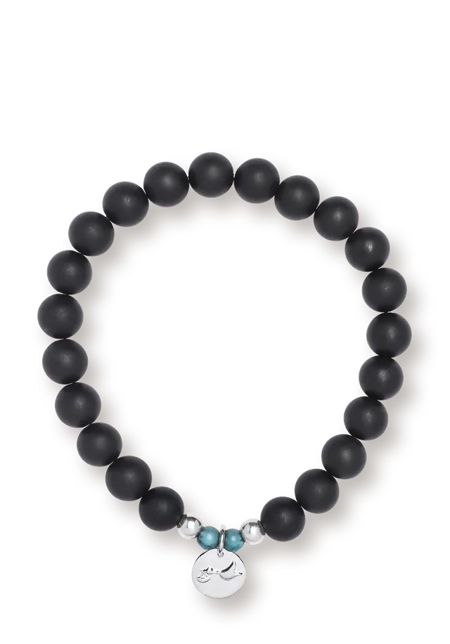farfalla-bracelet-tourmaline-noire-homme-19-5-cm image 1