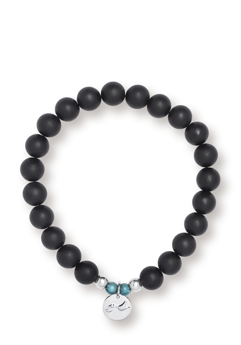 farfalla-bracelet-tourmaline-noire-homme-19-5-cm image 1