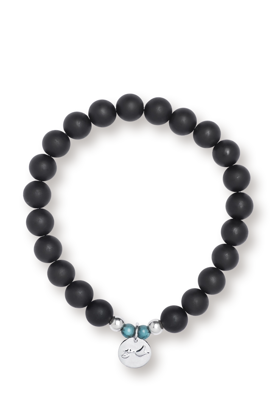 farfalla-bracelet-tourmaline-noire-homme-19-5-cm image 1