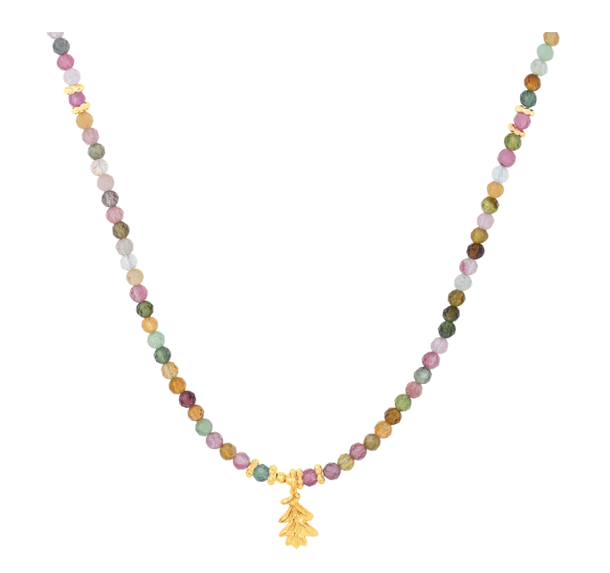 farfalla-smilla-collier-tourmaline-multicolore-argent-45-cm image 1