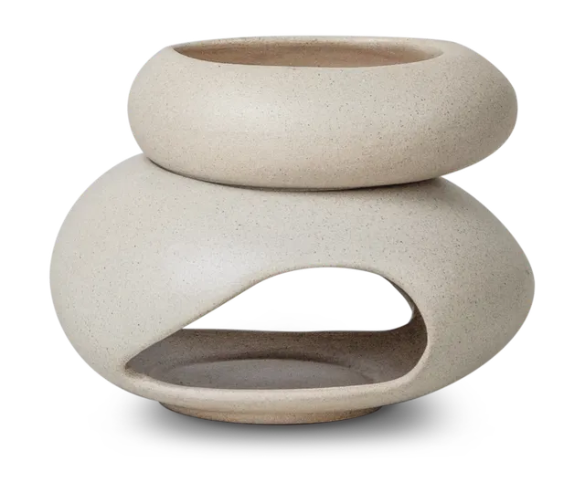 farfalla-kyoto-lampe-parfum-bougie-beige-c-ramique-zen image 1